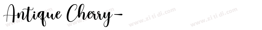 Antique Cherry字体转换